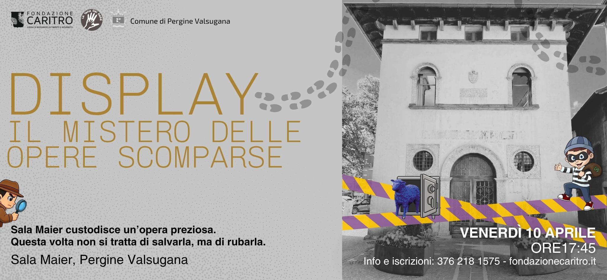 display escape room pergine 10 aprile 2026