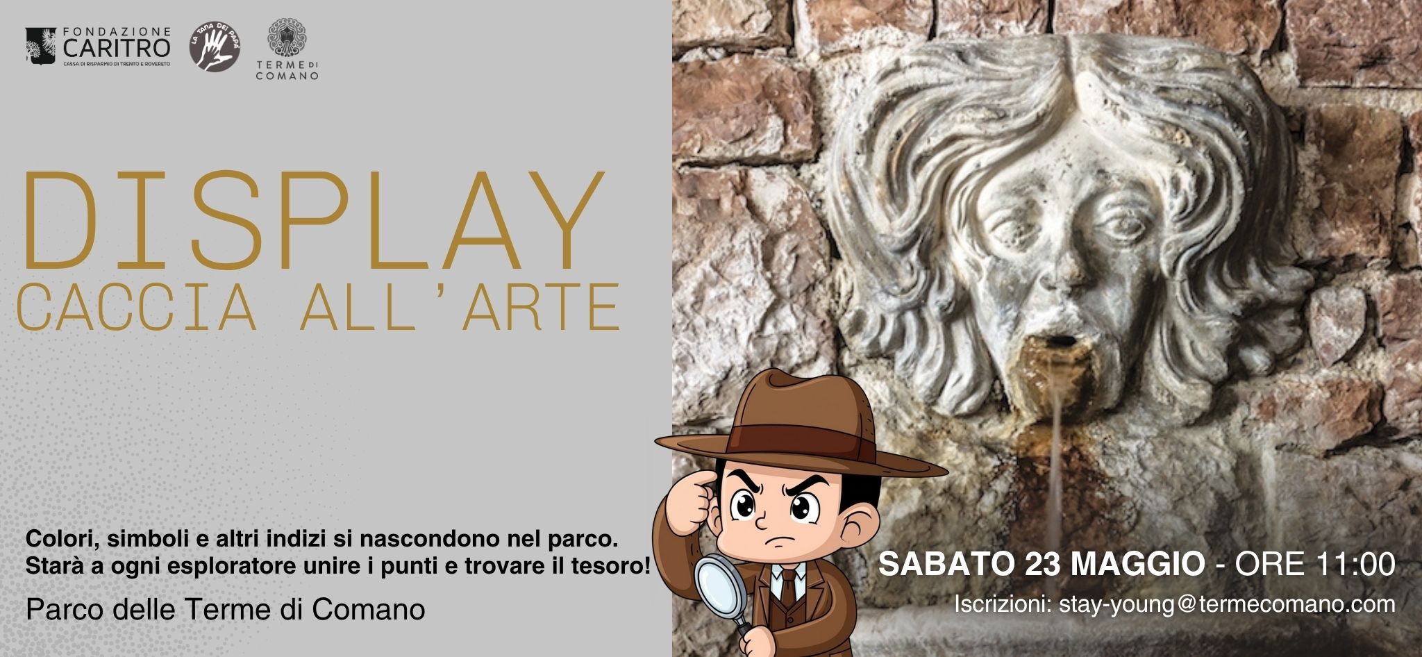display caccia tesoro terme comano 23 maggio