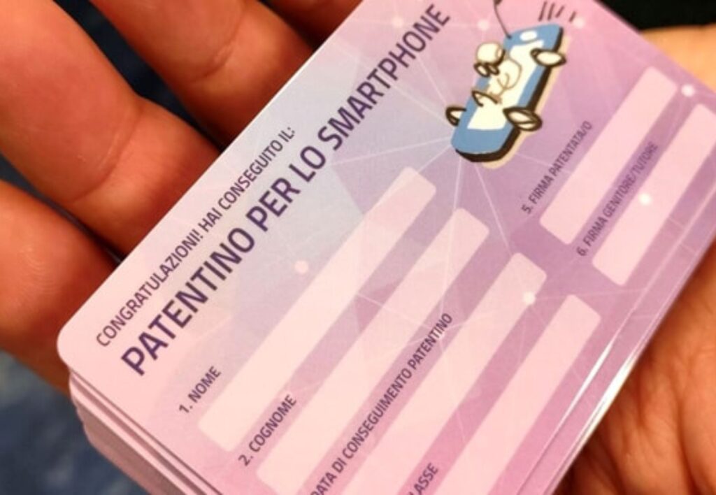 Patentino per lo smartphone
